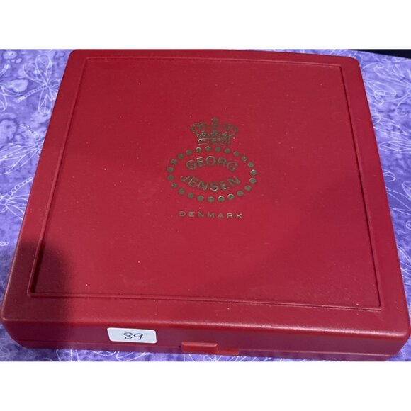 Georg Jensen‎ 1989 Angel Bright 24 Karat Christmas Holiday Ornament Box Denmark - Picture 4 of 4